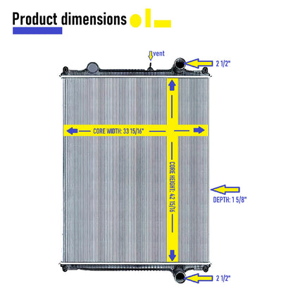 Radiator for  Kenworth T680 Next Gen 2022+