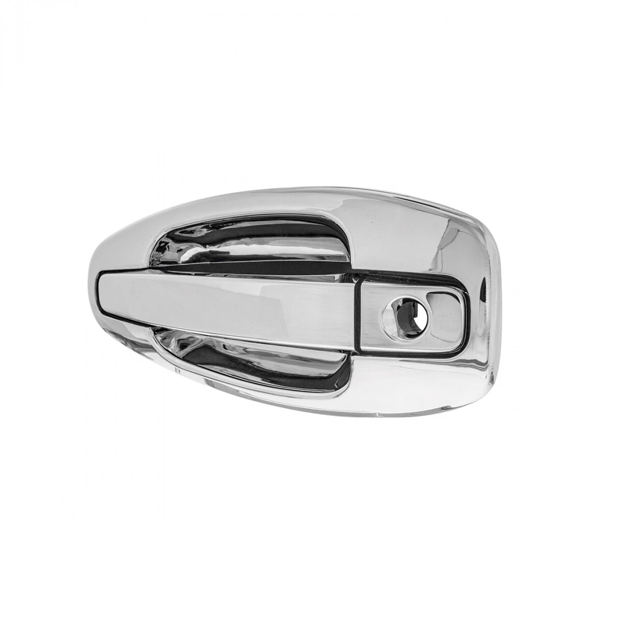 Chrome/Black Exterior Door Handle Covers for Kenworth T680 2015-2024 | Driver (Left) / Passenger (Right) Side