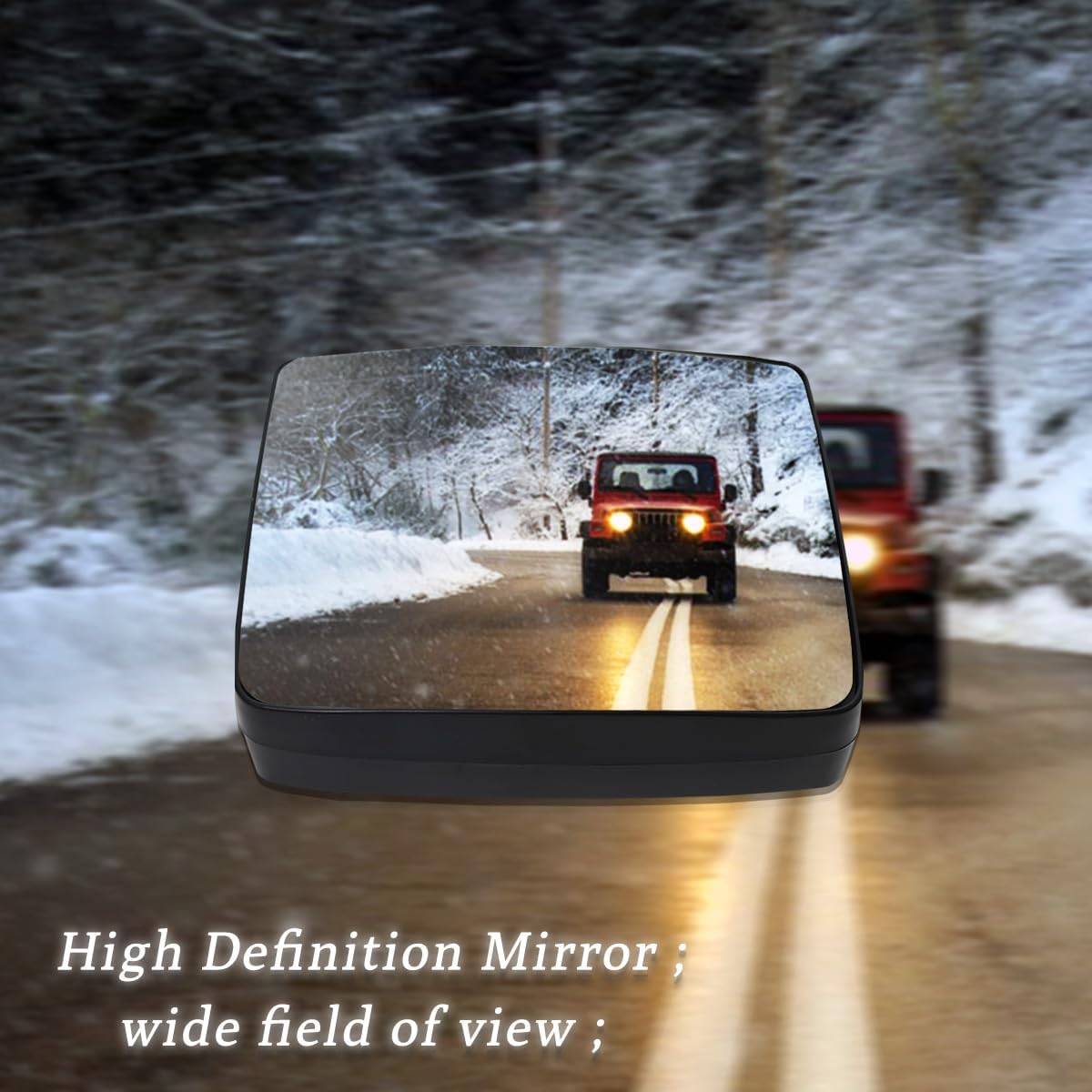 Lower Door Mirror Small Glass with Heated for Kenworth T680 T880