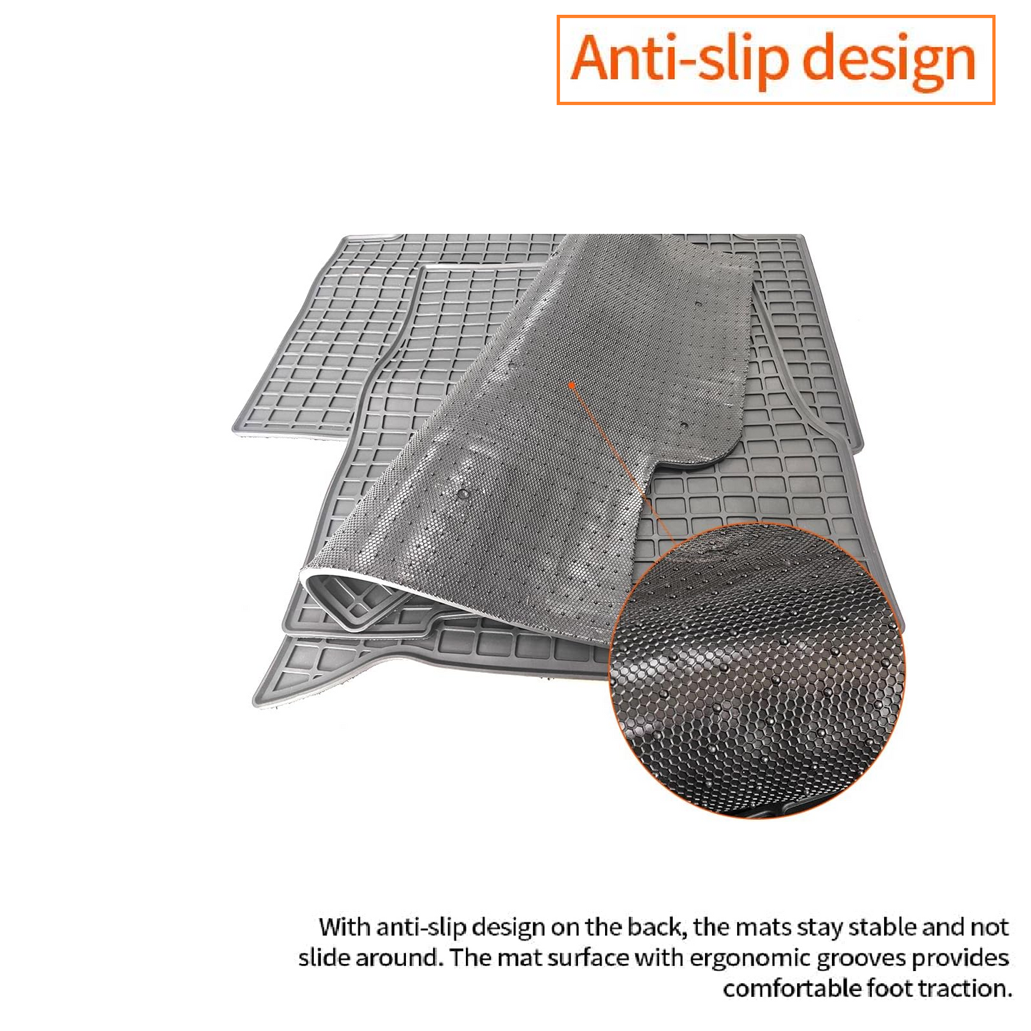 Floor Mats Compatible with Volvo VNL&VT 2004-2017,Truck Floor Rubber Mats Liners for Volvo VNL Accessories All-Weather Guard Heavy Duty Includes 3PCS Set