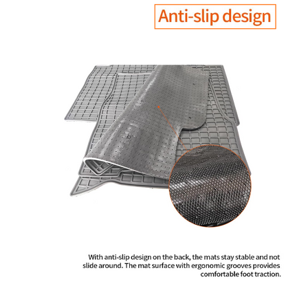 Floor Mats Compatible with Volvo VNL&VT 2004-2017,Truck Floor Rubber Mats Liners for Volvo VNL Accessories All-Weather Guard Heavy Duty Includes 3PCS Set