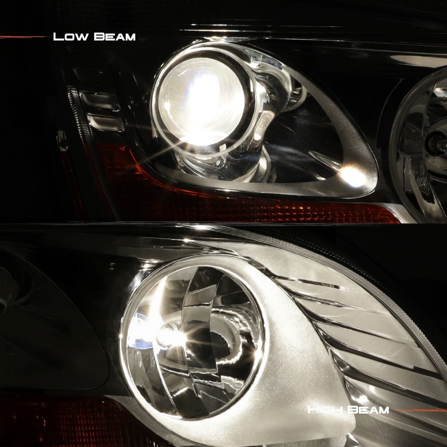 Halogen Headlight - Chrome Housing Projector Headlamp Assembly for 2011-2021 Peterbilt 579 587 Truck