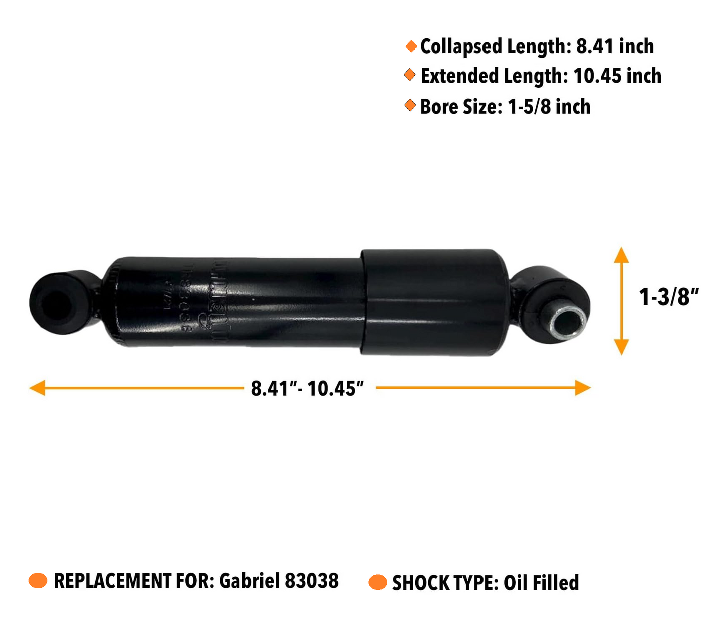 Cab Shock Absorber for 2009-2024 Freightliner Cascadia | Replaces 18-41762-000