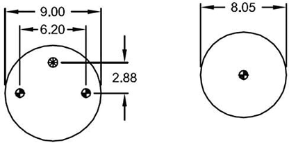 Air Spring Bag for Peterbilt 579 and Kenworth T680 Trucks | Replaces Firestone 8864, W01-358-8864, Peterbilt C811013, Goodyear 1R12-1097