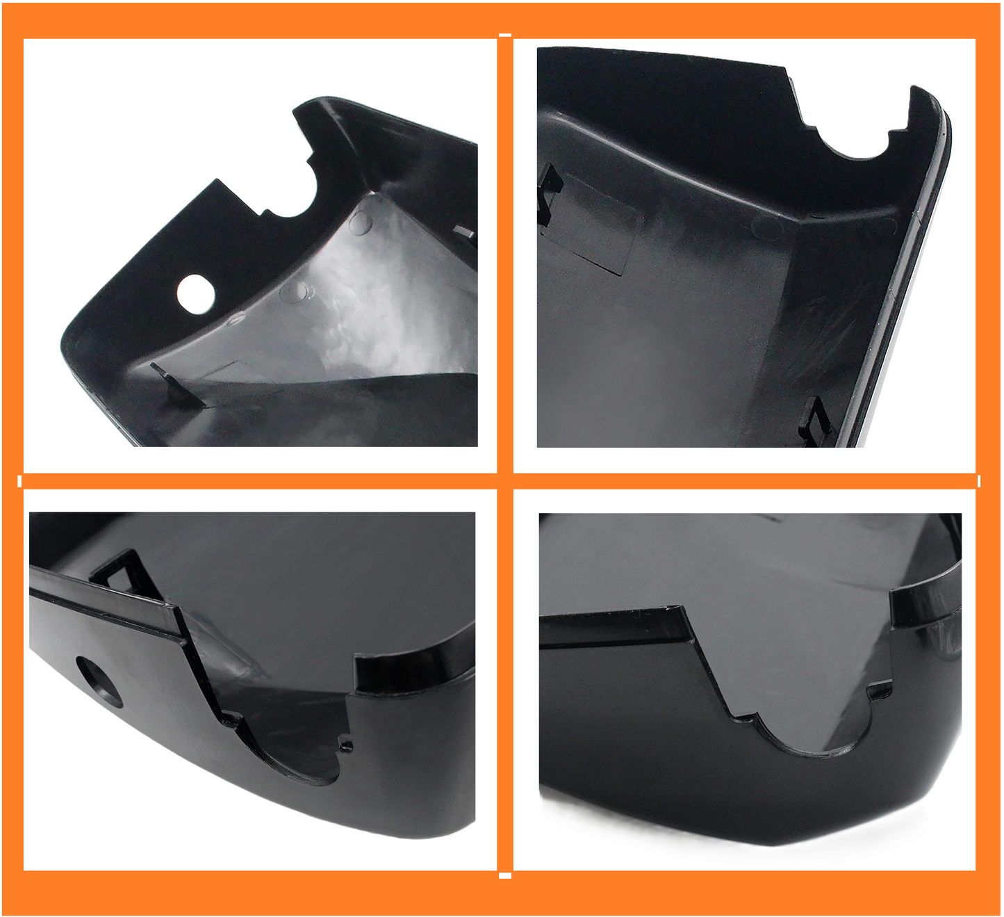 Black Door Mirror Cover for 2004-2018 Volvo VNL Semi Trucks