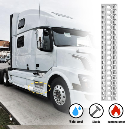 Front Fairing Aluminum Step Plate 28.5" Compatible with Volvo Truck VN VNL 2004+