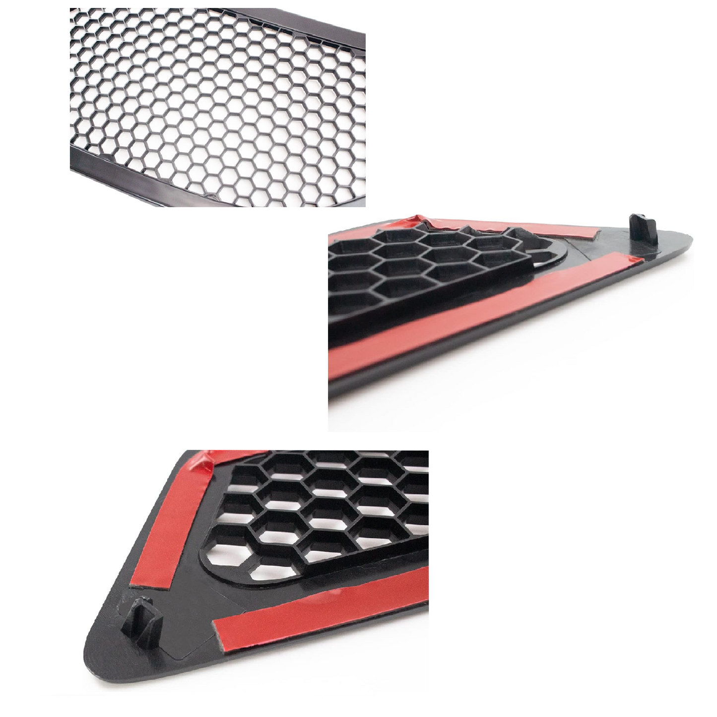 Air Hood Vents Grille for Volvo VNL 2004-2017, Black Air Intake Grille 20413696 20413695