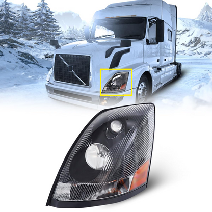 Headlight for Volvo VN VNL 2004-2017 Halogen Headlamp | Replaces 82329124 82329127
