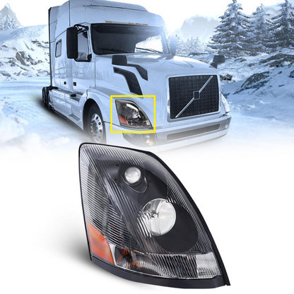 Headlight for Volvo VN VNL 2004-2017 Halogen Headlamp | Replaces 82329124 82329127