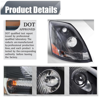 Headlight for Volvo VN VNL 2004-2017 Halogen Headlamp | Replaces 82329124 82329127