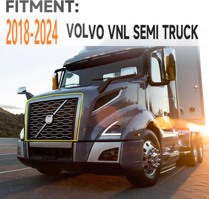 Volvo VN/ VNL 2018-2024 Front Radiator Grille with Bug Screen & Cross Bar