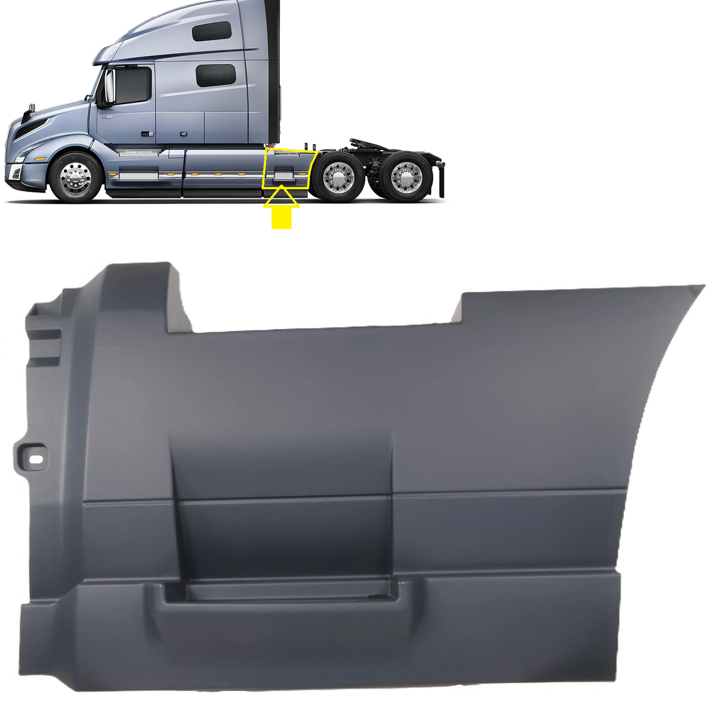 Rear Step Fairing Panel for Volvo VN/ VNL 2018 -2024 Driver (LH) & Passenger (RH) Side 95CM