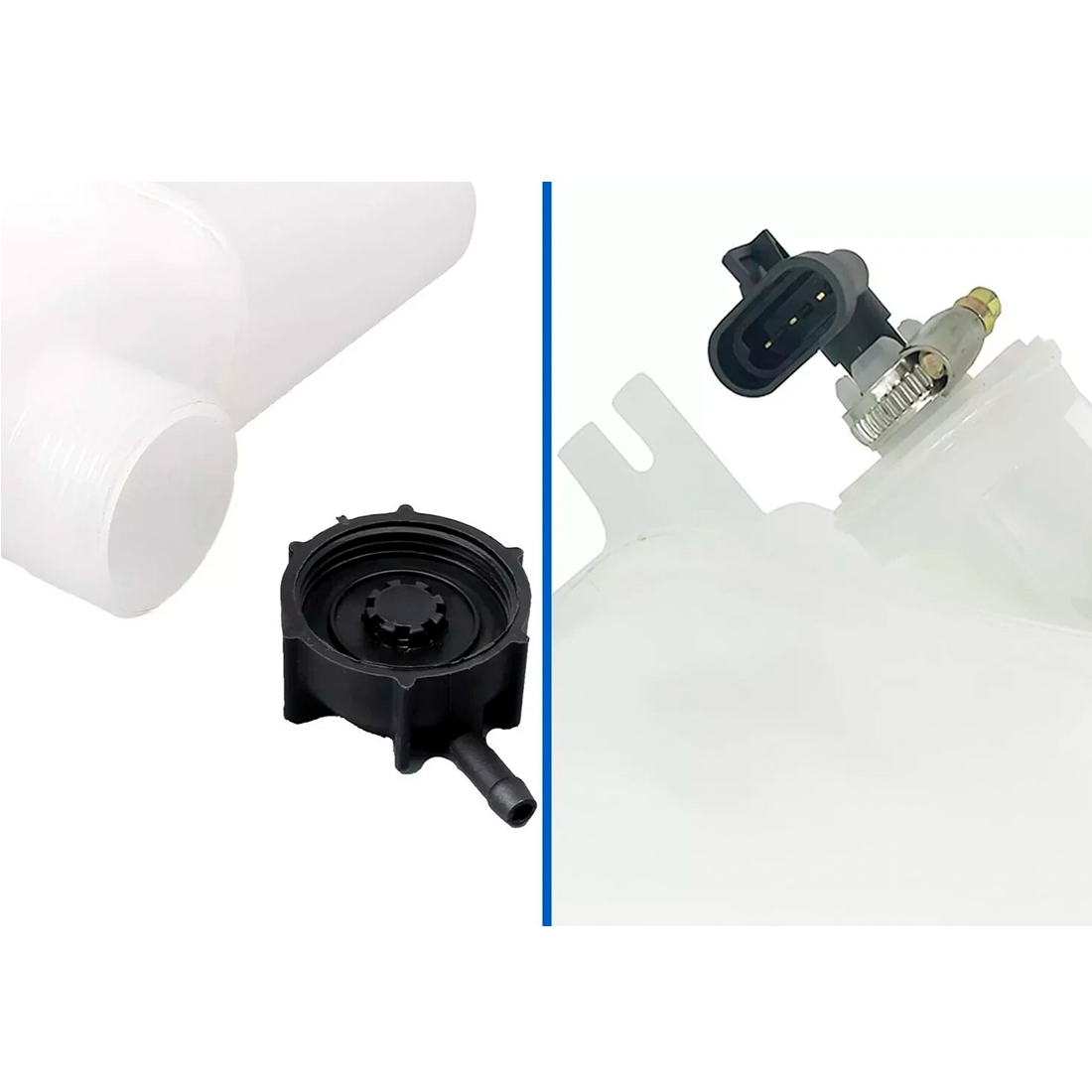 Volvo VNL 2008+ Coolant Reservoir Tank With Cap & Sensor OEM 22564837