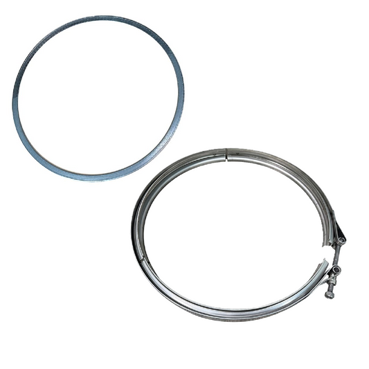 Diesel Particulate Filter DPF Clamp and Gasket Kit 85124753 Compatible with Volvo VNL 2004-2017, Mack Truck | Replaces 21212522 21212520