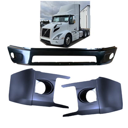 Black Bumper For VOLVO VNR 2018+ Semi Truck Parts with Fog Lamp Hole