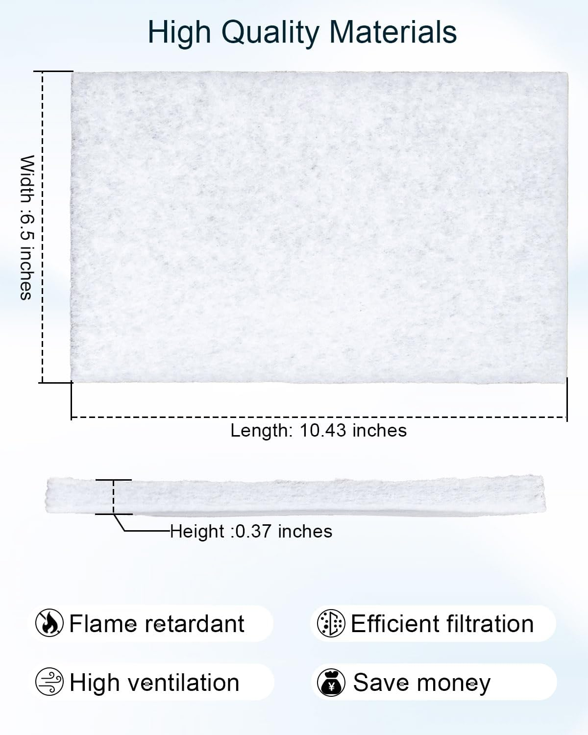 Cabin Air Filter Water Wash Sponge Filter Element for Kenworth T680 | Replace W2084001
