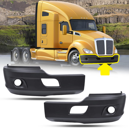 Bumper Corners with Fog Light Hole for Kenworth T680 2011-2021