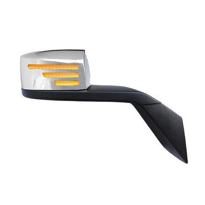 Volvo VN/VNL 2004-2017 LED Turn Signal Hood Mirror Chrome  Driver / Passenger Side