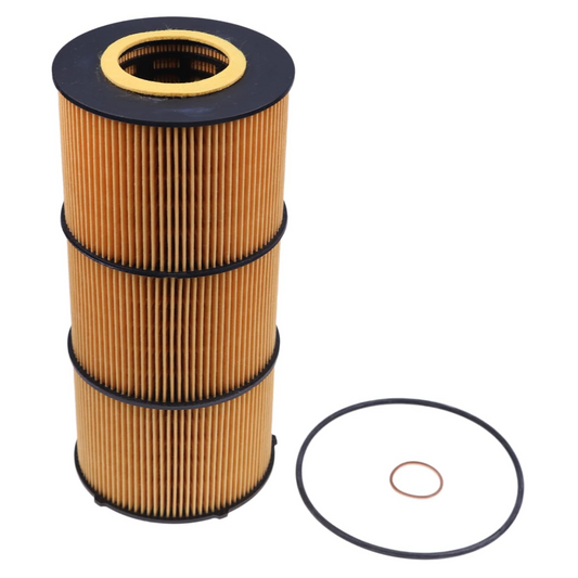 Aftermarket Oil/Lube Filter Compatible with Freightliner 2008–2021 Trucks & Buses, Western Star, and Detroit Diesel Engines — Fits Terex Advance DD13, DD15, D16 (12.8L, 14.8L, 15.6L L6) — Direct Replacement for OEM Part Numbers P7505, 57909, A4731800909