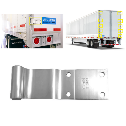 Wabash WAB06301527 Aluminum Swing Door Hinge 8.6"X2.85"X9.85", Aluminum 4 Hole Trailer Door Hinge
