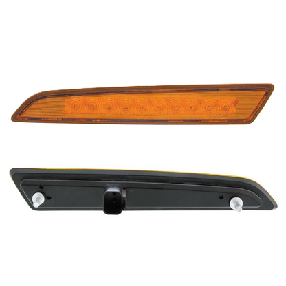 10 LED Side Marker Hood Fender Light - Amber LED/ Amber Lens 12V for Volvo VNL 2018-2024