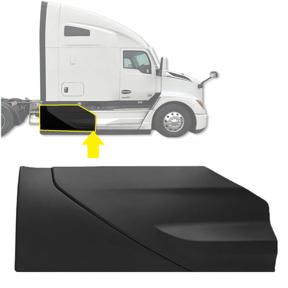 Black Rear Side Fairing Panels for Kenworth T680 Next Gen 2022 2023 2024+