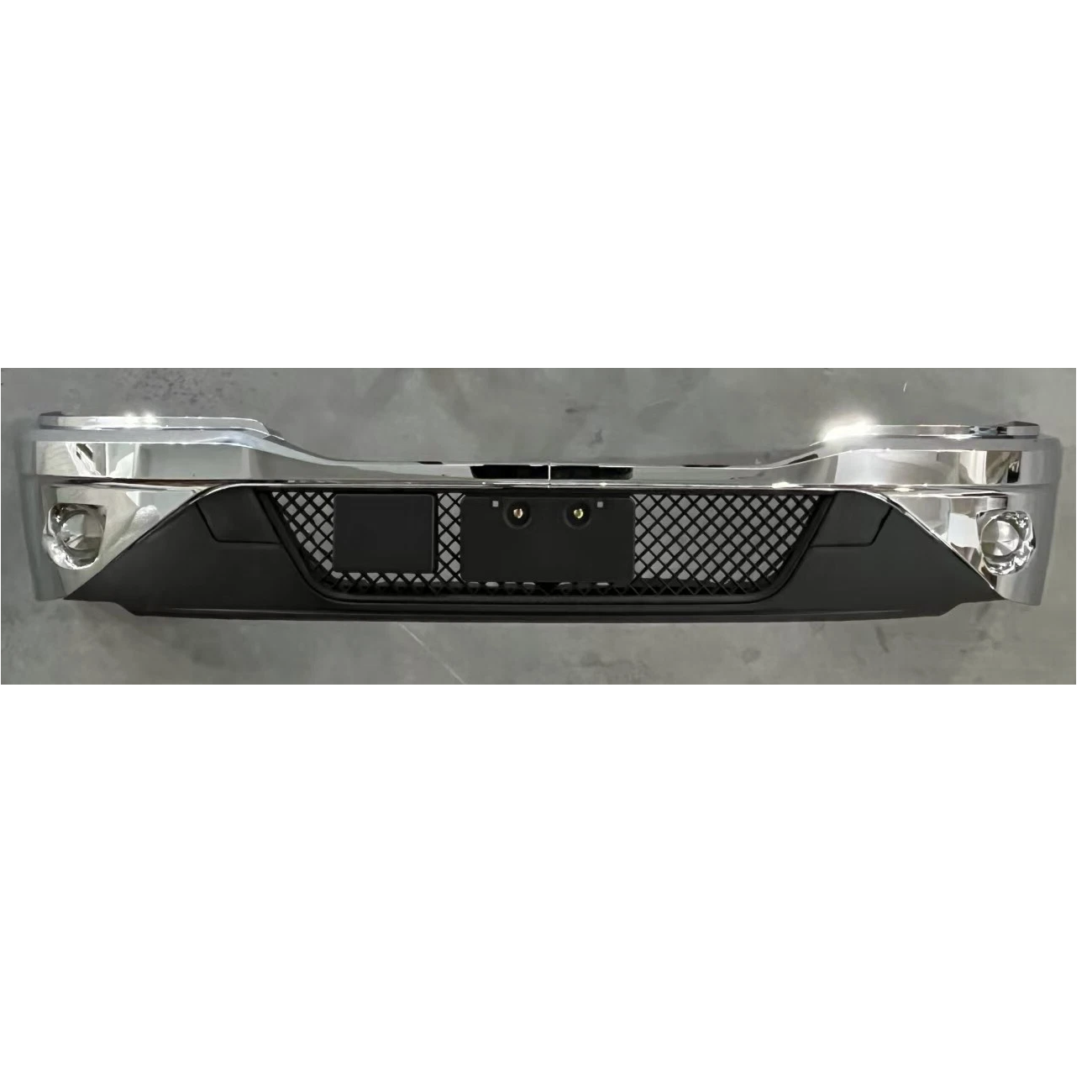 Complete Bumper without Fog Light Hole for Kenworth T680 Next Gen 2022 2023 2024+ Chrome