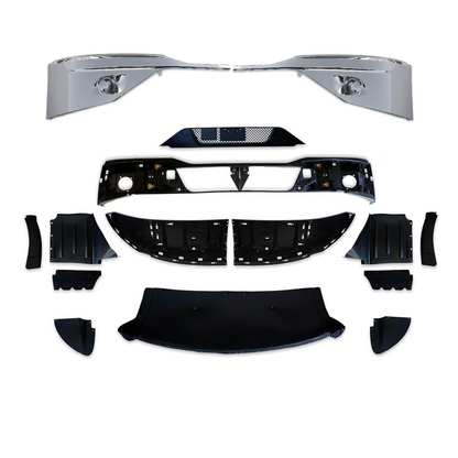 Complete Bumper without Fog Light Hole for Kenworth T680 Next Gen 2022 2023 2024+ Chrome