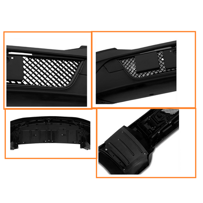 Complete Bumper Paint without Fog Light Hole for Kenworth T680 Next Gen 2022 2023 2024+Black