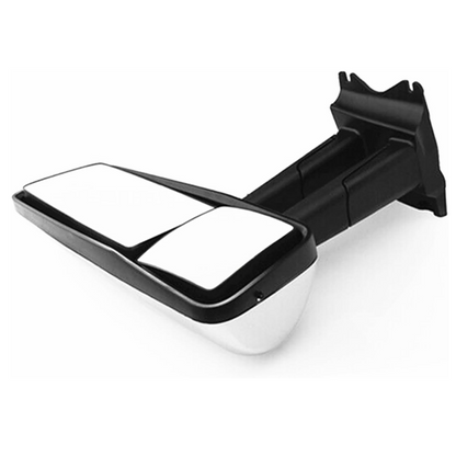 Door Mirror Assembly Power Heated with Arm for 2013-2021 Kenworth T680/T880 - Chrome/Black - Left Driver / Right Passenger Side