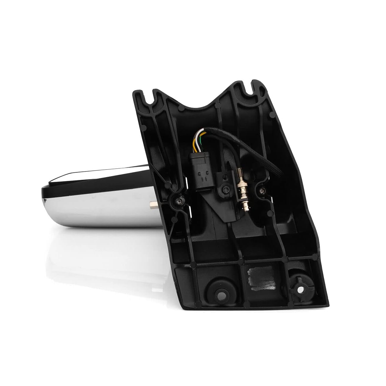 Door Mirror Assembly Power Heated with Arm for 2013-2021 Kenworth T680/T880 - Chrome/Black - Left Driver / Right Passenger Side