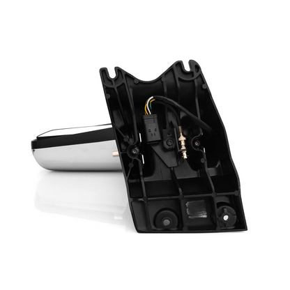 Door Mirror Assembly Power Heated with Arm for 2013-2021 Kenworth T680/T880 - Chrome/Black - Left Driver / Right Passenger Side