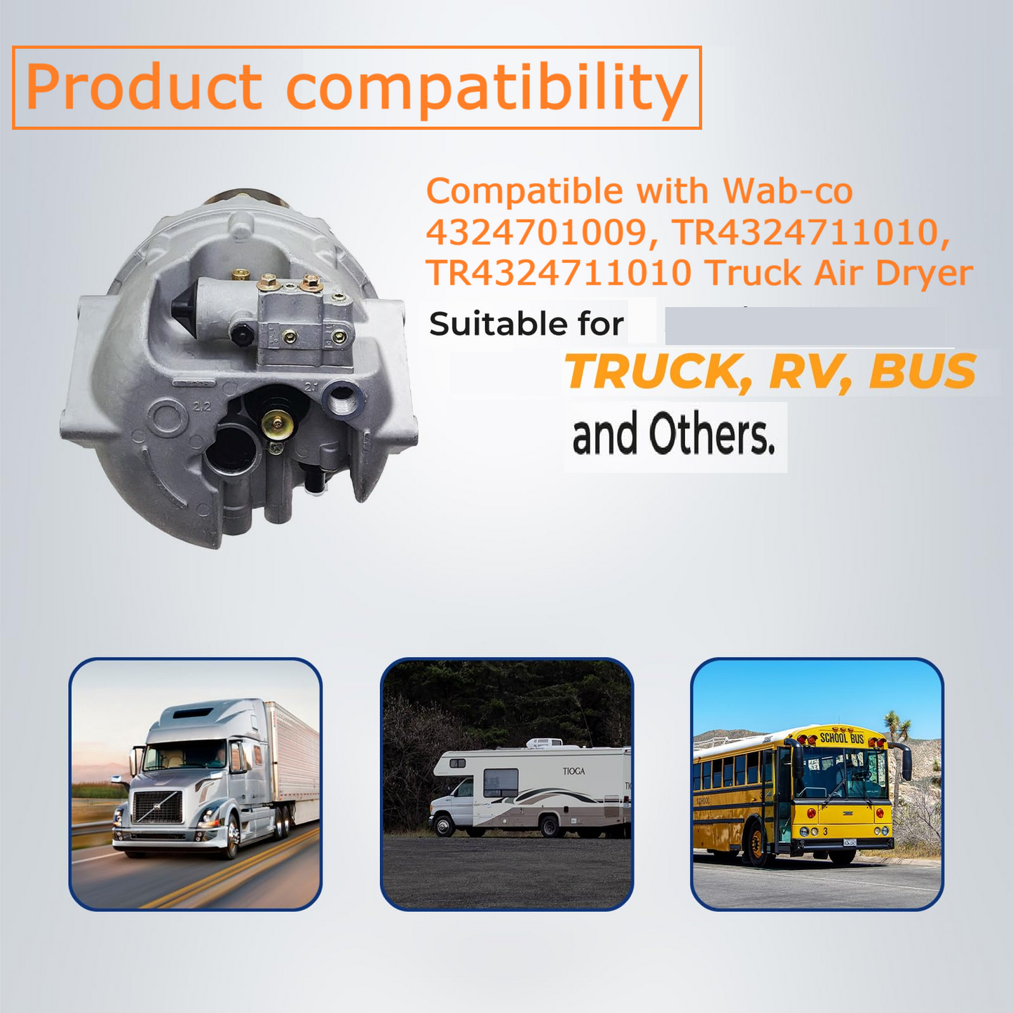 4324711010 Air Dryer System Saver 1200 Plus for Freightliner | Replaces TR4324711010