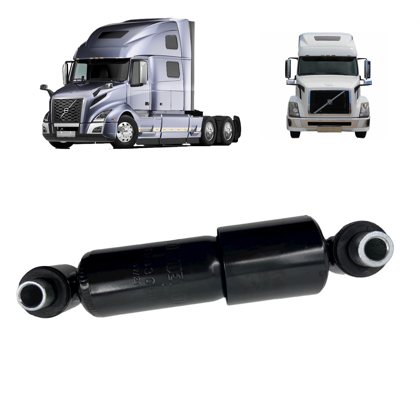Heavy Duty Cab Shock Absorber for Volvo VAH, VHD, VN, VNL, VNM, VNX, VT Trucks | Replaces Gabriel 83048, Monroe 66107, Volvo 20496215