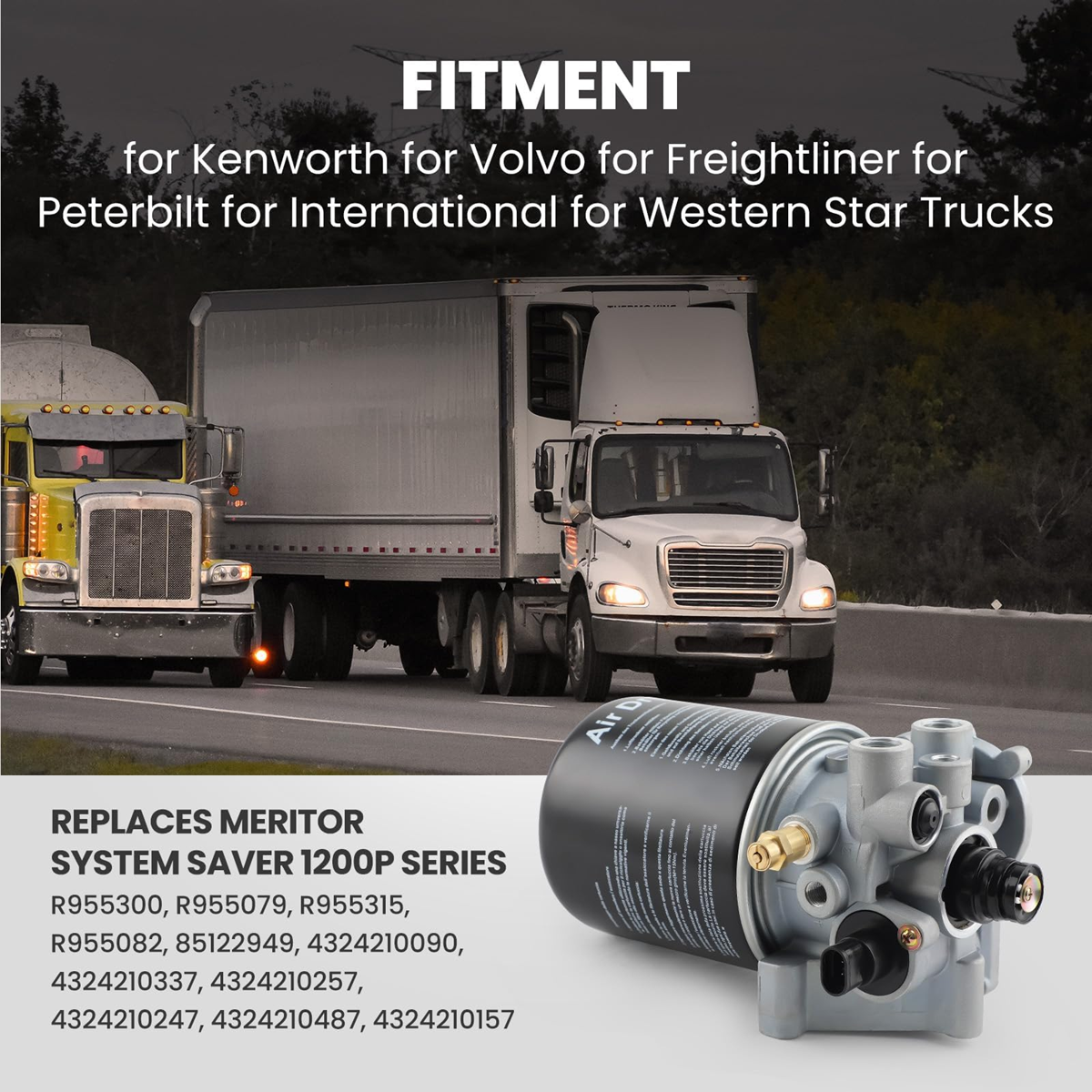 Air Dryer 1200P System Saver for  Volvo VNL | Replaces TR955079