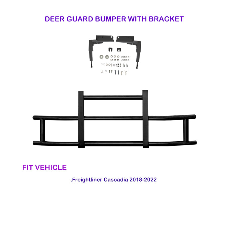 Deer Guard Bumper with Bracket for Freightliner Cascadia 2018-2022