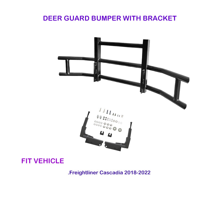 Deer Guard Bumper with Bracket for Freightliner Cascadia 2018-2022