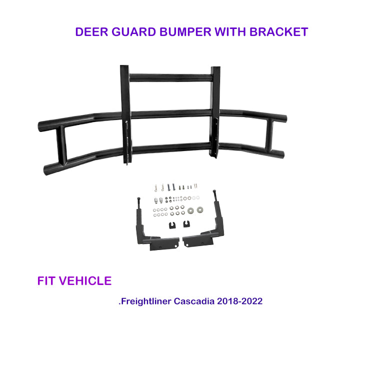 Deer Guard Bumper with Bracket for Freightliner Cascadia 2018-2022