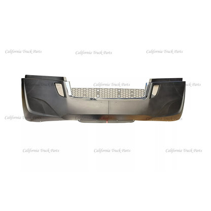 Freightliner Cascadia Complete Front Bumper Chrome /Black Trim W/O Fog Lamp Hole 2018-2022