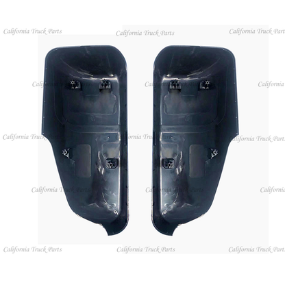 Freightliner New Cascadia Chrome/Black Door Mirror Cover Left & Right Side 2018+