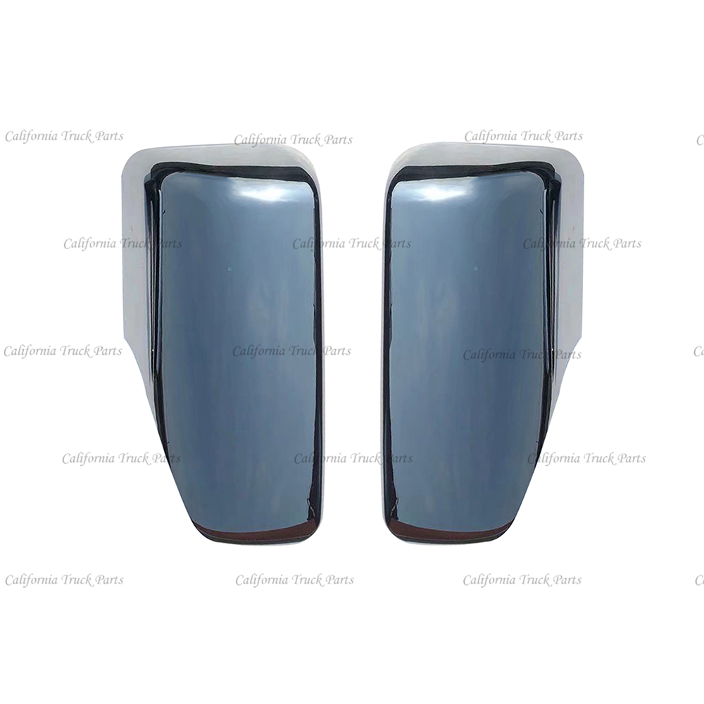 Freightliner New Cascadia Chrome/Black Door Mirror Cover Left & Right Side 2018+