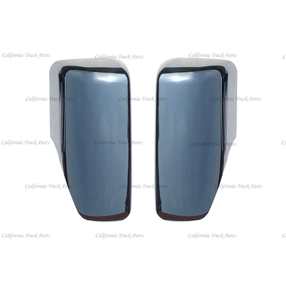 Freightliner New Cascadia Chrome/Black Door Mirror Cover Left & Right Side 2018+
