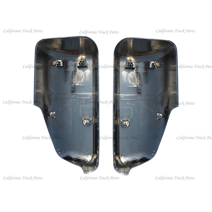 Freightliner New Cascadia Chrome/Black Door Mirror Cover Left & Right Side 2018+