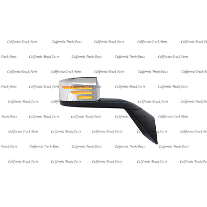 Volvo VN/VNL 2004-2017 LED Turn Signal Hood Mirror Chrome  Driver / Passenger Side