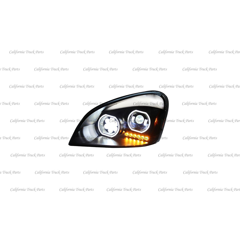 Freightliner Cascadia Full LED Headlights Performance Headlamps Chrome/Black 2008-2017