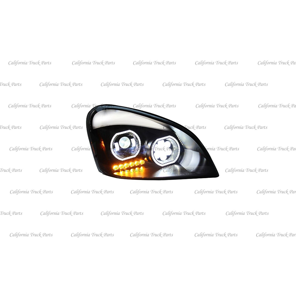 Freightliner Cascadia Full LED Headlights Performance Headlamps Chrome/Black 2008-2017