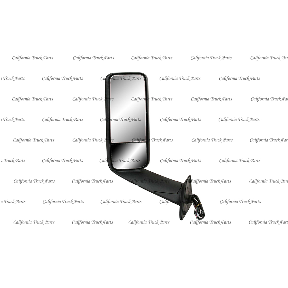 Freightliner Cascadia Door Mirror Powered and Heat Black/Chrome Pair 2018 2019 2020 2021 2022