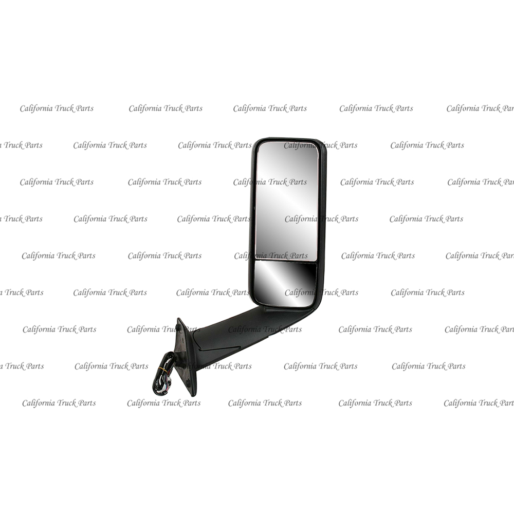 Freightliner Cascadia Door Mirror Powered and Heat Black/Chrome Pair 2018 2019 2020 2021 2022