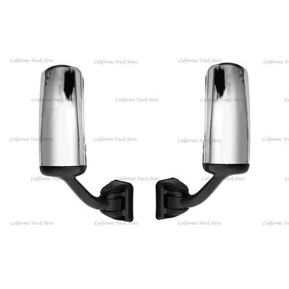 Freightliner Cascadia Door Mirror Powered and Heated Black/Chrome Left&Right 2008-2017