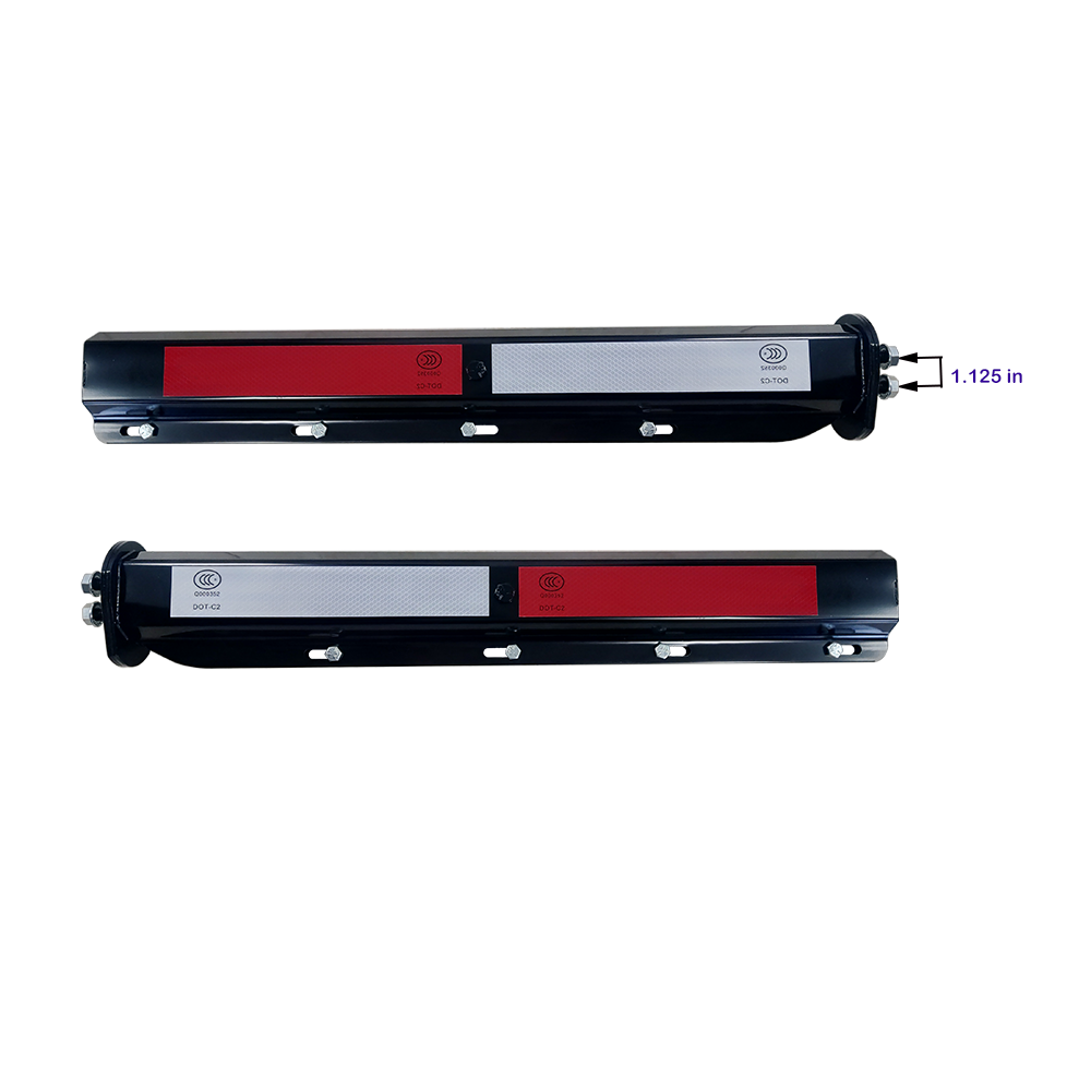 Semi Truck Angled 45 Degree Spring-Loaded Mud Flap Hanger in Black Semi Truck Angled 45 Degree Spring-Loaded Mud Flap Hanger in Black